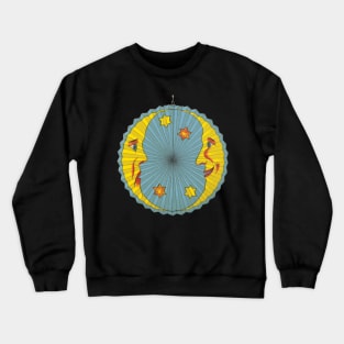 Two Moons and Stars Changing Season Transformation Crewneck Sweatshirt